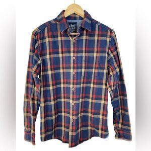 Men's Grayers Heritage Flannel Cotton Plaid Button Up Shirt Size Small